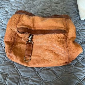 Free people distressed leather backpack